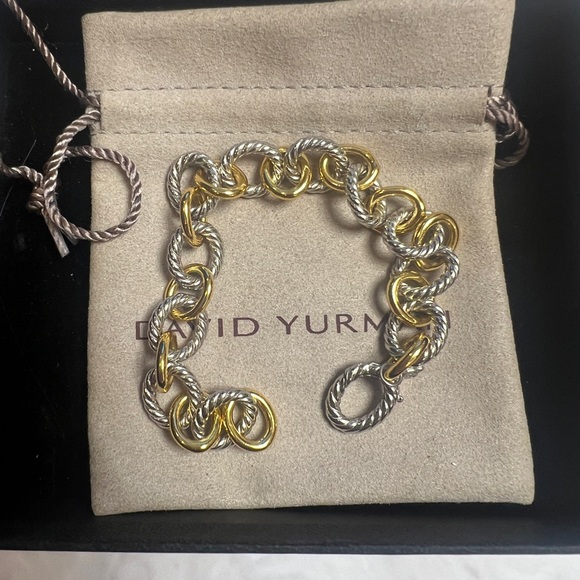 David Yurman Two-Tone Gold and Silver Bracelet - Picture 1 of 4